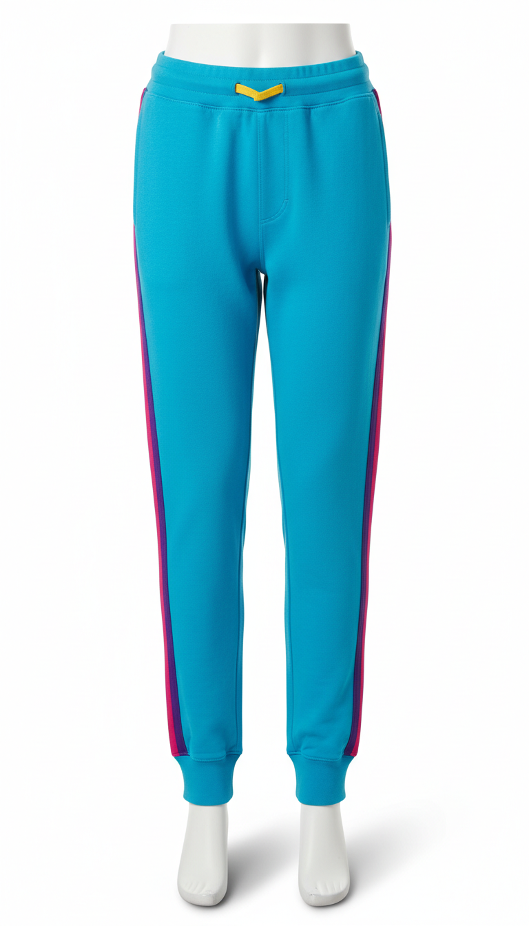 Punchy cyan joggers